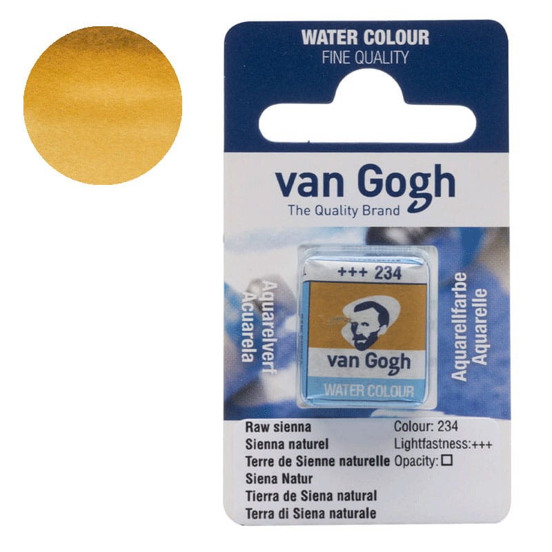 Farba-akwarelowa-polkostka-Van-Gogh-234-Raw-sienna