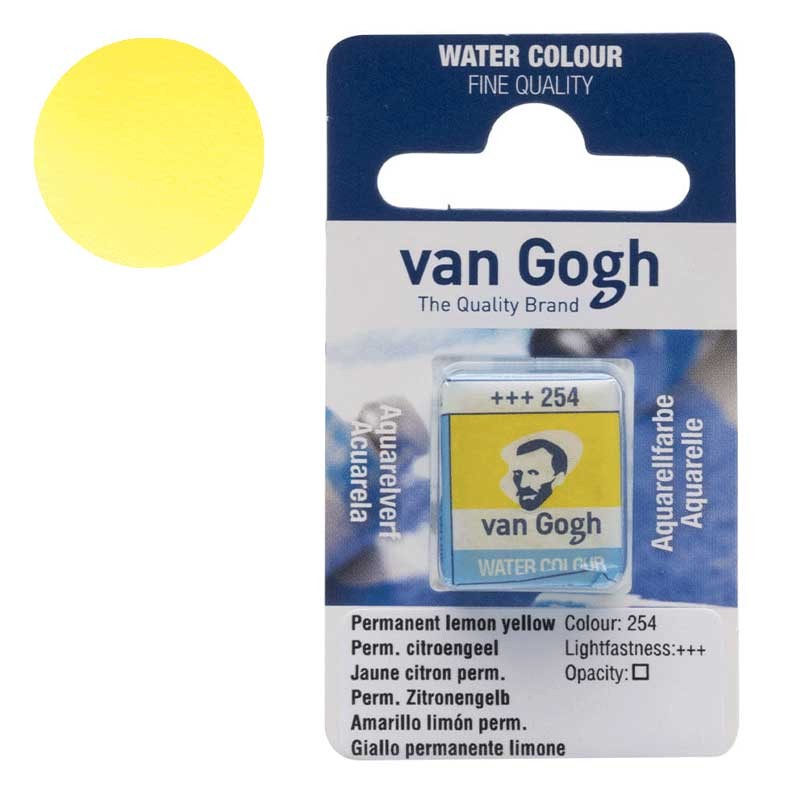 Farba-akwarelowa-polkostka-Van-Gogh-254-Permanent-lemon-yellow