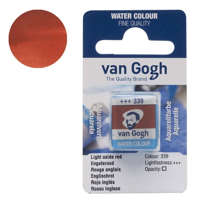 Farba-akwarelowa-polkostka-Van-Gogh-339-Light-oxide-red