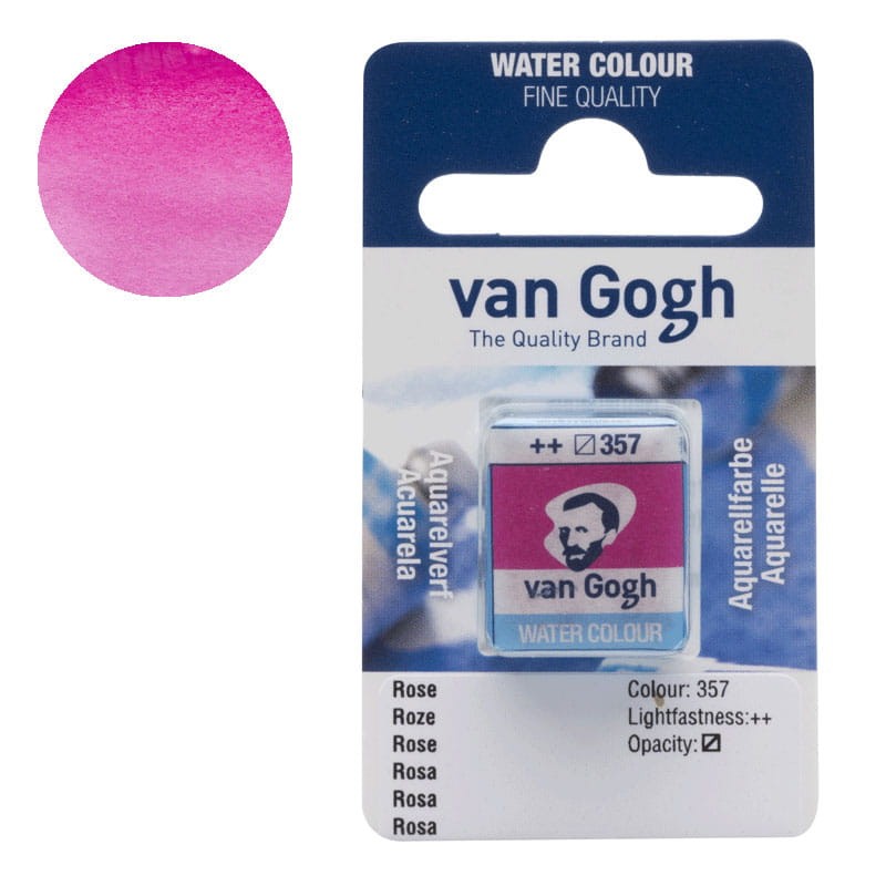 Farba-akwarelowa-polkostka-Van-Gogh-357-Rose