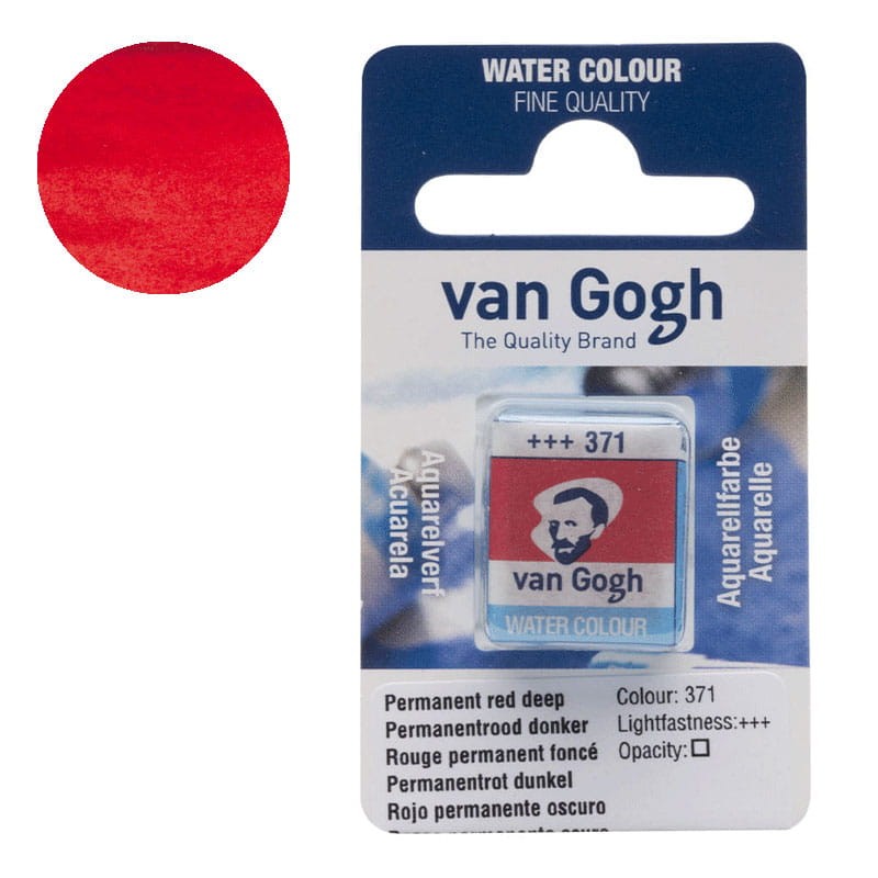 Farba-akwarelowa-polkostka-Van-Gogh-371-Permanent-red-deep