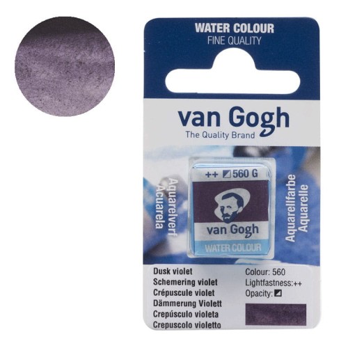 Farba akwarelowa półkostka Van Gogh - 560 G Dusk violet