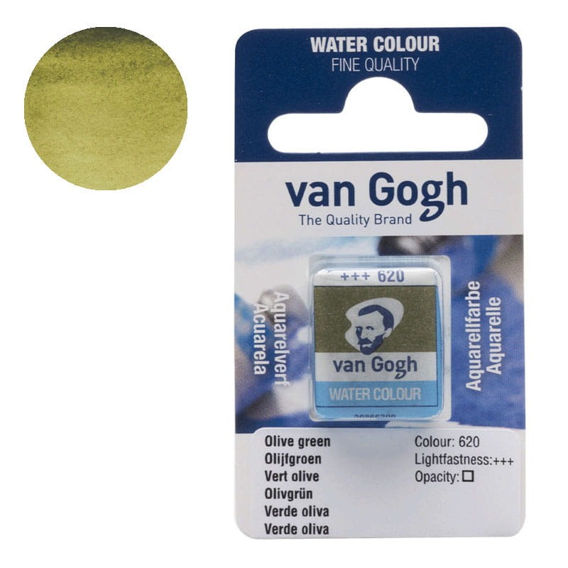 Farba-akwarelowa-polkostka-Van-Gogh-620-Olive-green