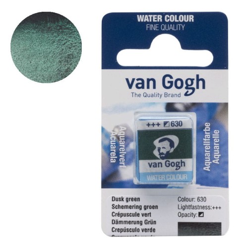 Farba akwarelowa półkostka Van Gogh - 630 G Dusk green