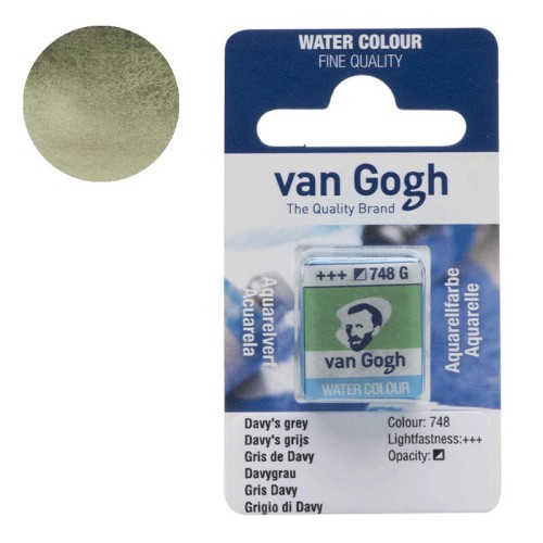Farba akwarelowa półkostka Van Gogh - 748 Davy's grey