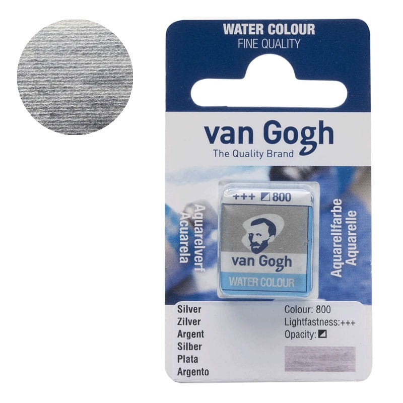 Farba-akwarelowa-polkostka-Van-Gogh-800-Metallic-Silver