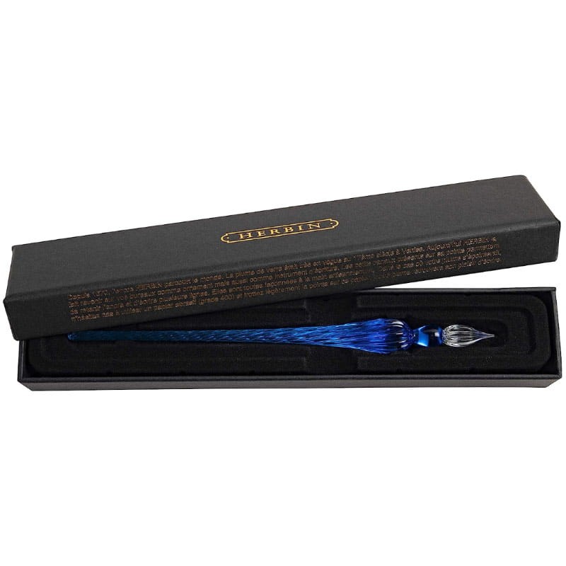 Szklane pióro J. Herbin 18.5 cm Blue 2