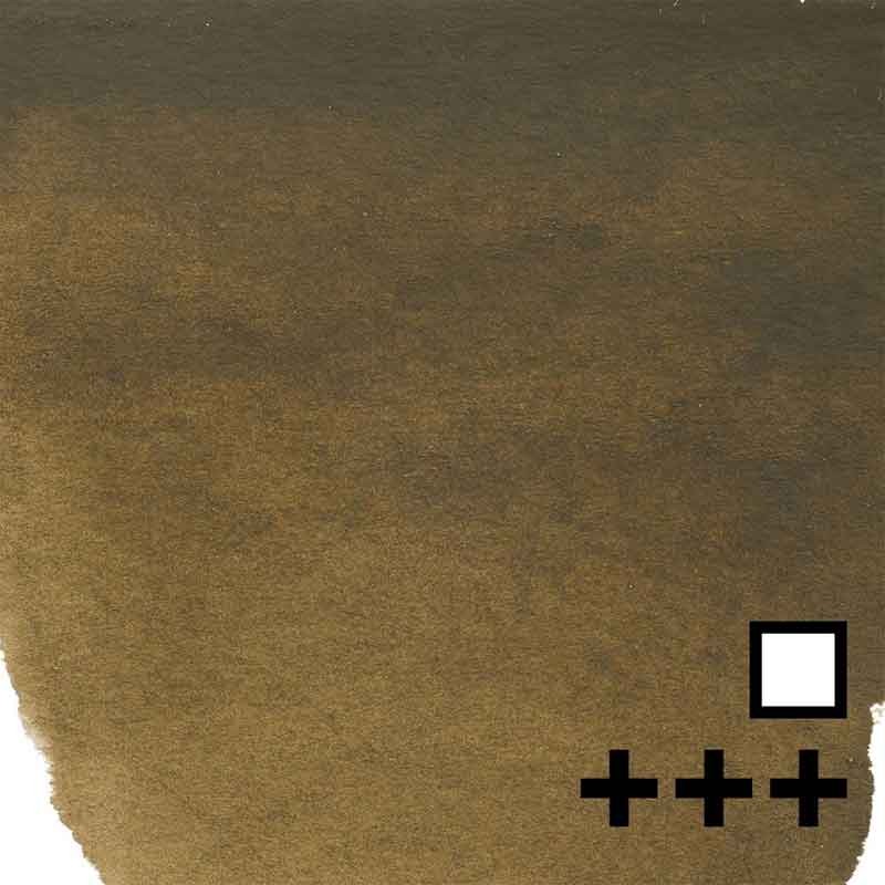 Farba akwarelowa półkostka Van Gogh - 408 Raw umber