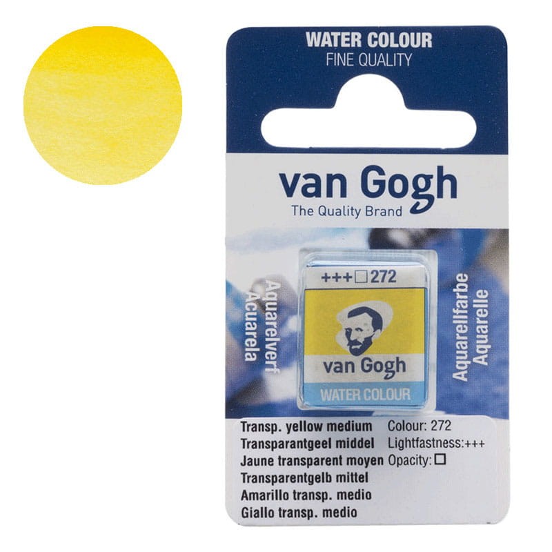 Farba-akwarelowa-polkostka-Van-Gogh-272-Transparent-lemon-yellow