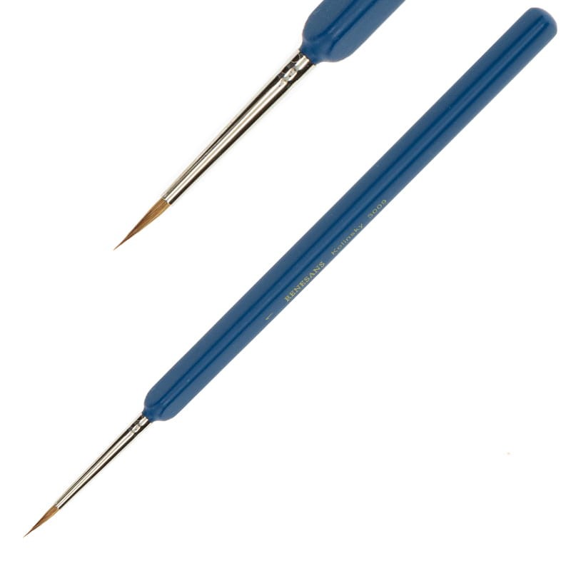 Pędzel Renesans 3009 Kolinsky-nr 1-okrągły, włosie naturalne 01