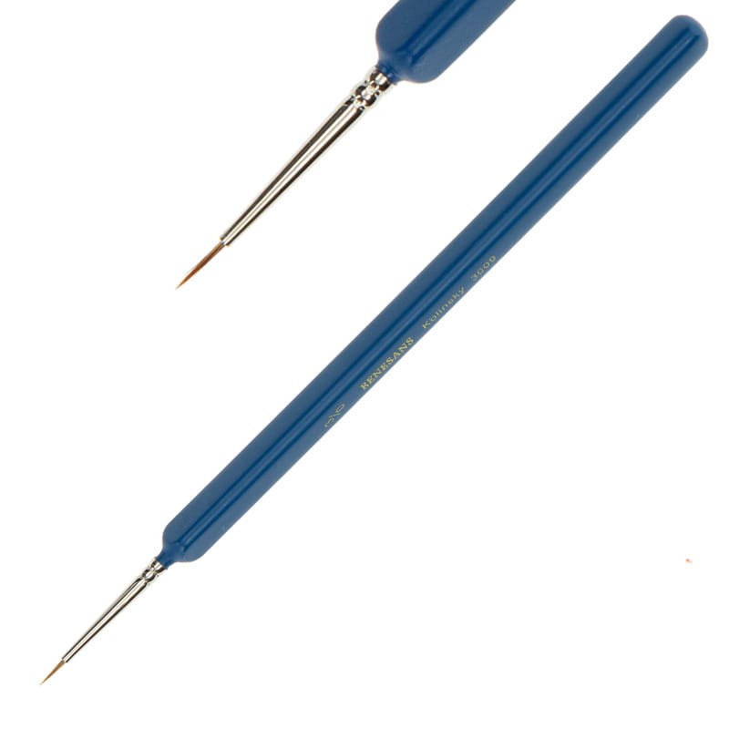 Pędzel Renesans 3009 Kolinsky-nr 3/0-okrągły, włosie naturalne 01