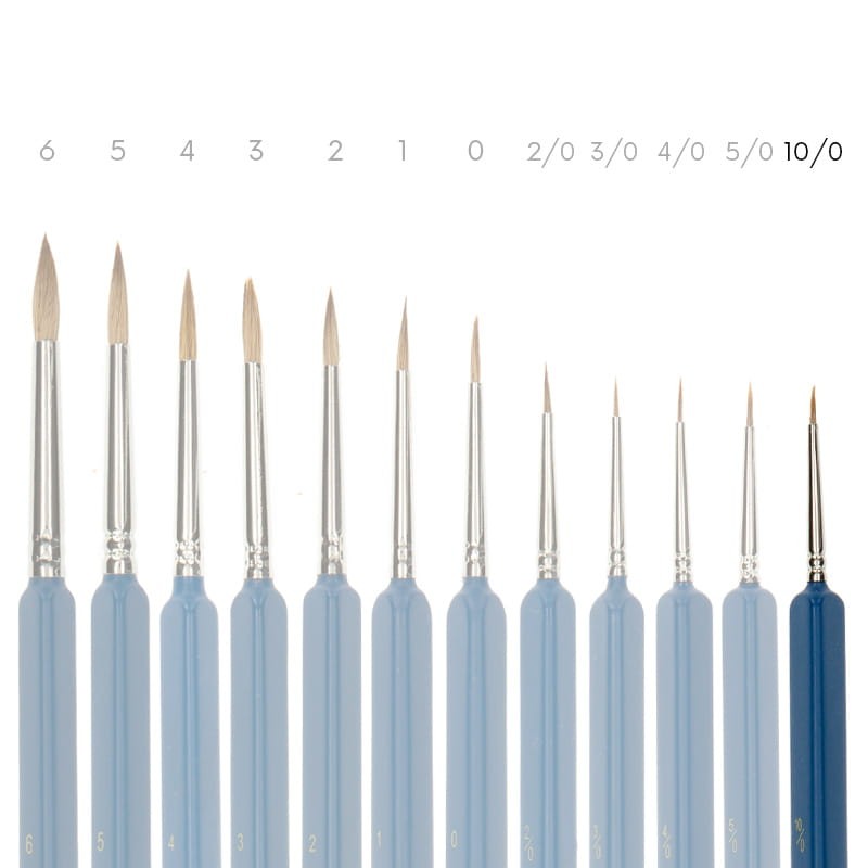 Pędzel Renesans 3009 Kolinsky-nr 10/0-okrągły, włosie naturalne 02