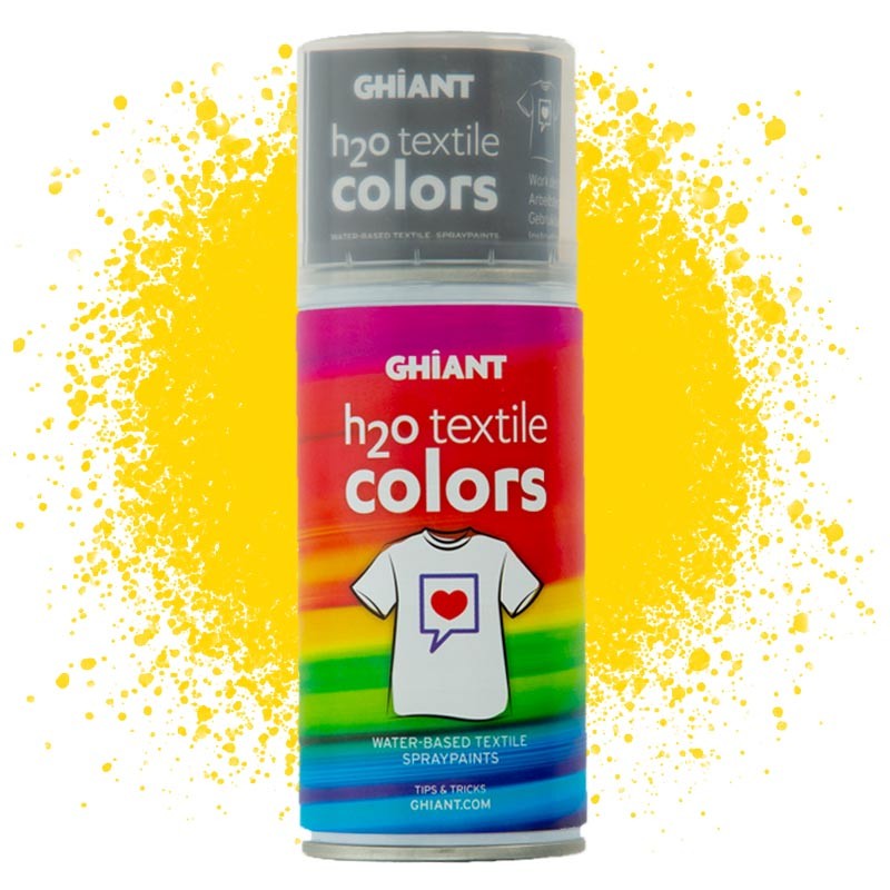 Farba w sprayu do tkanin Ghiant H2O Textile Colors 150 ml - Gold Yellow