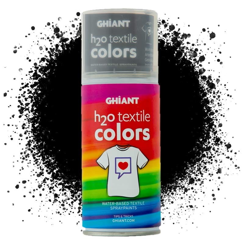 Farba w sprayu do tkanin Ghiant H2O Textile Colors 150 ml - Black