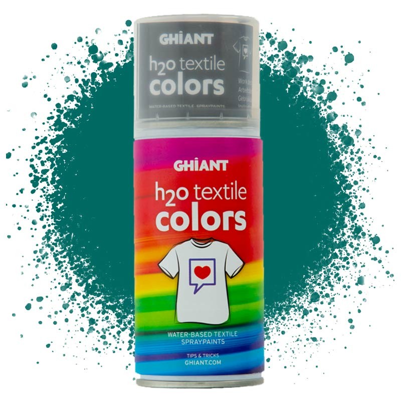 Farba w sprayu do tkanin Ghiant H2O Textile Colors 150 ml - Blue Green