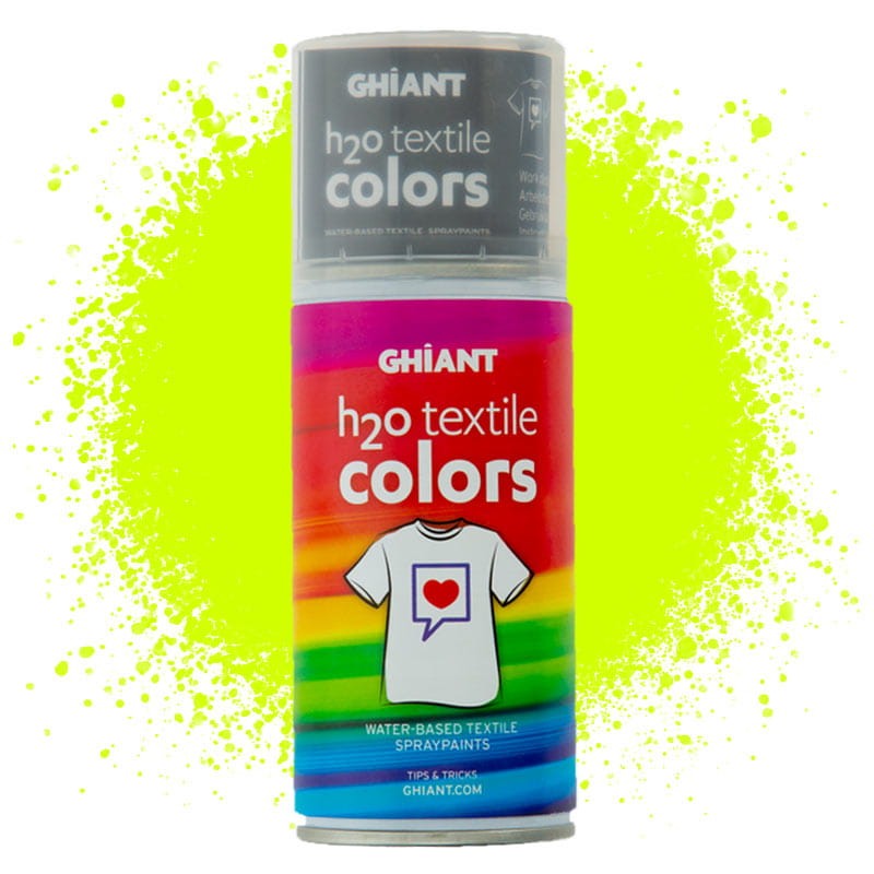 Farba w sprayu do tkanin Ghiant H2O Textile Colors 150 ml - Fluo Yellow
