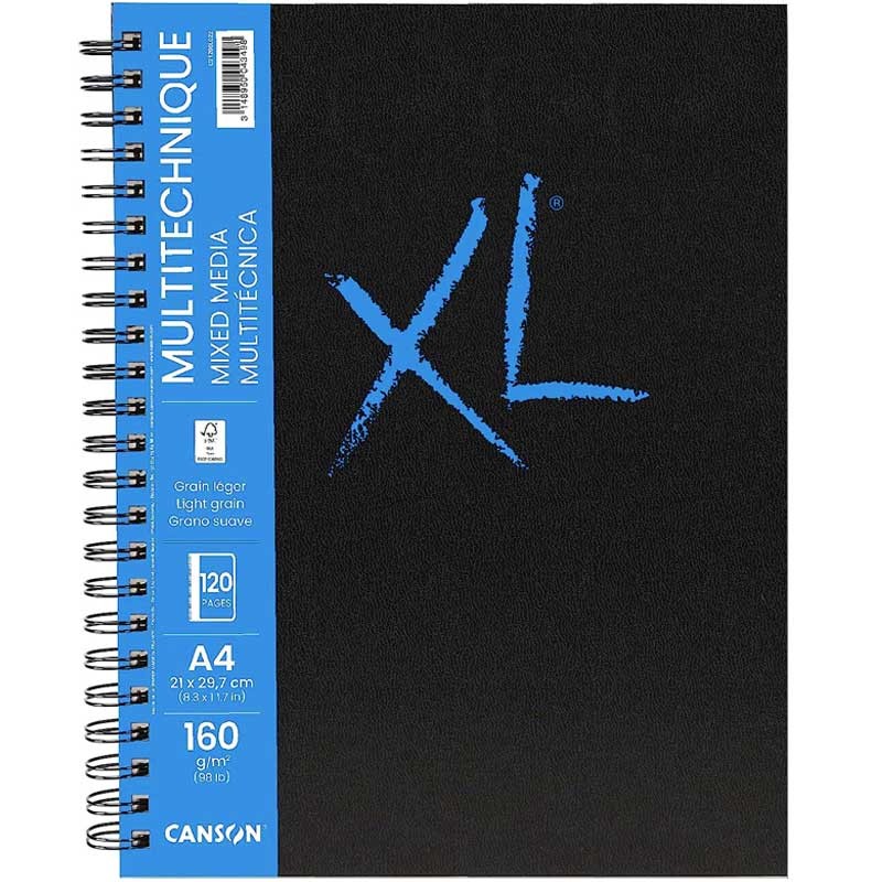 Sketch na spirali book XL Mixed media Canson A4 160g 120 stron 1