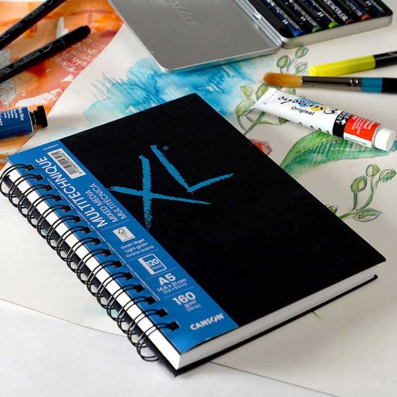 Sketch na spirali book XL Mixed media Canson A4 160g 120 stron 4