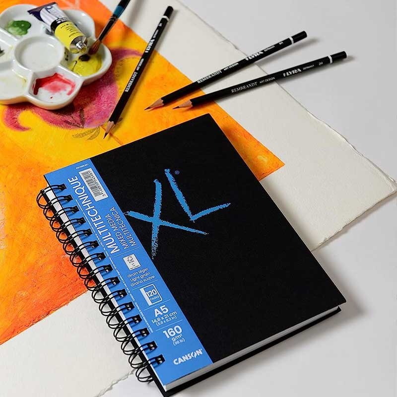 Sketch na spirali book XL Mixed media Canson A4 160g 120 stron 5