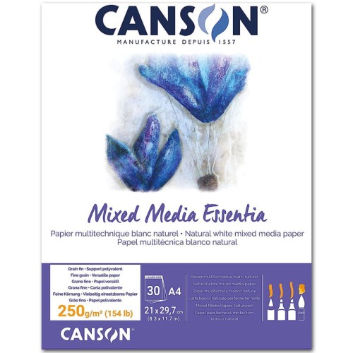 Blok Mixed Media Essentia Canson - A4, 250 g, 30 ark.
