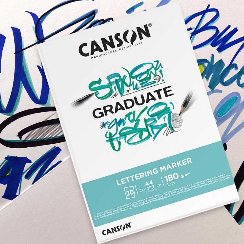 Blok Canson Graduate Lettering Marker - A3, 180 g, 20 ark. 03