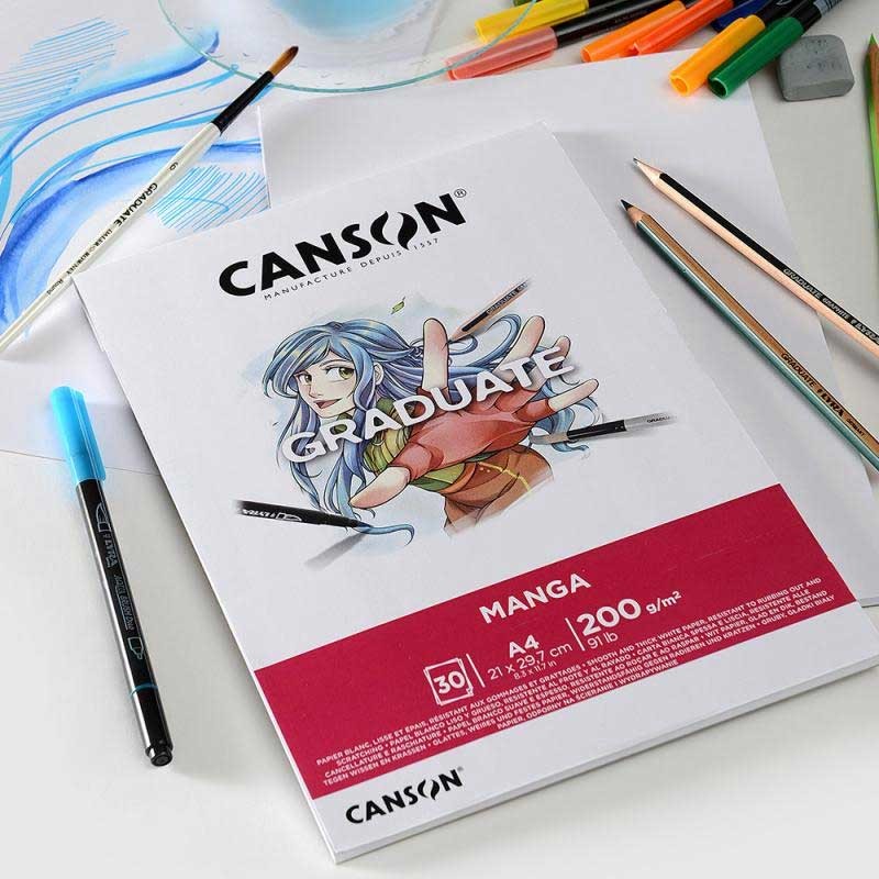 Blok Canson Graduate Manga - A3, 200 g, 30 ark.  02