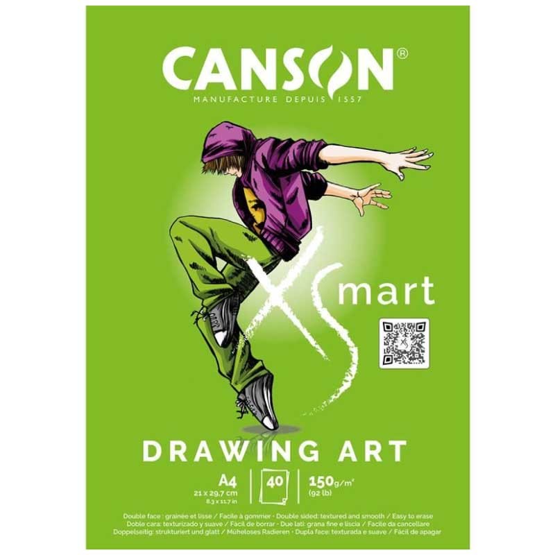 Blok Canson XSmart Drawing Art A4 150g 40 arkuszy 1