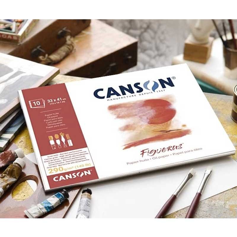 Blok do farb olejnych Canson Figueras 33x24cm 290g 10 arkuszy 5