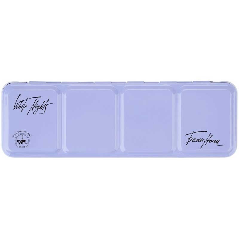 Akwarele Białe Noce w kostkach zestaw 21 szt. metalowa kaseta 06