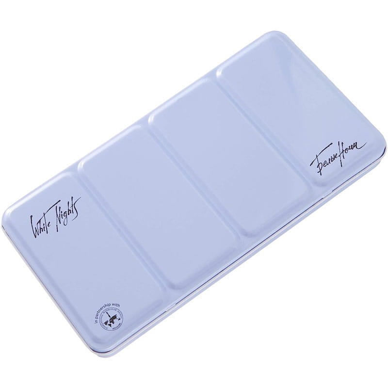 Akwarele Białe Noce w kostkach zestaw 35 szt. metalowa kaseta 05