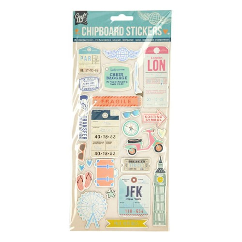 Naklejki wytłaczane Craft ID - Travel