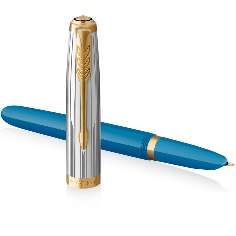 Pióro wieczne Parker 51 Premium Turquoise GT F 02