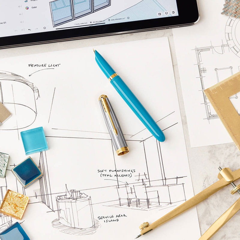 Pióro wieczne Parker 51 Premium Turquoise GT F 06