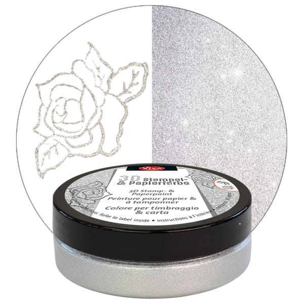 Viva Tusz do stempli 3D 902 Silver 02
