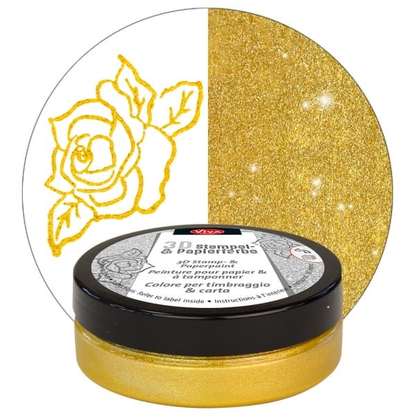 Viva Tusz do stempli 3D 901 Gold 02