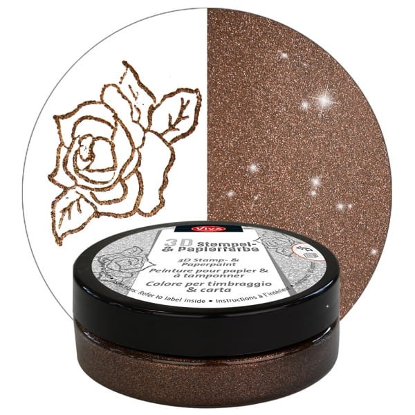 Viva Tusz do stempli 3D 905 Walnut brown 02