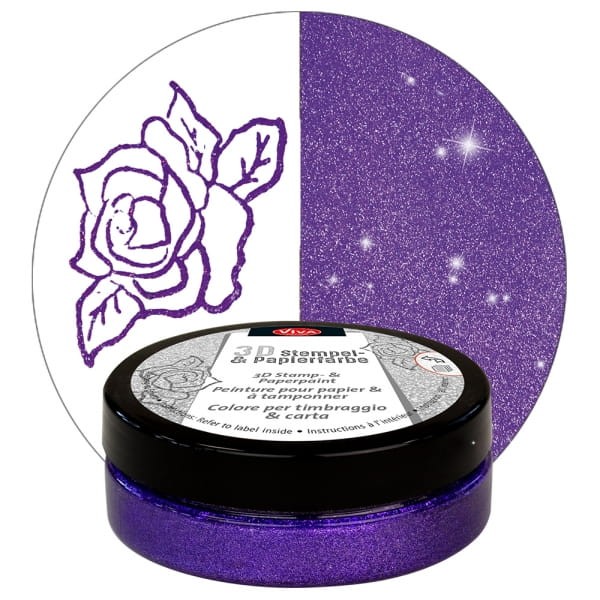 Viva Tusz do stempli 3D 911 Violet Metallic 02