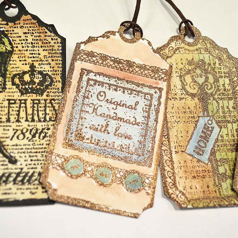 Viva Tusz do stempli 3D 906 Moss Green Metallic 03