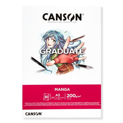 Blok Canson Graduate Manga - A3, 200 g, 30 ark.