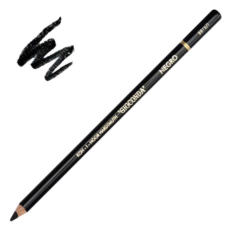 Kredka czarny pastel Gioconda Silky Black Koh-I-Noor NEGRO 8815/1