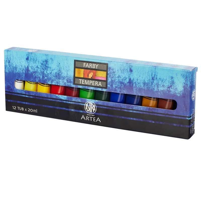 Zestaw farb Tempera Astra Artea 12x20 ml 001
