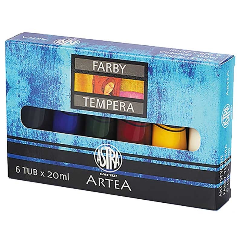 Zestaw farb tempery Astra 6x20 ml Artea 001