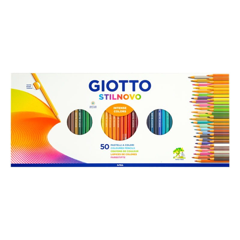 Kredki Giotto Stilnovo zestaw 50 szt. + temperówka 03
