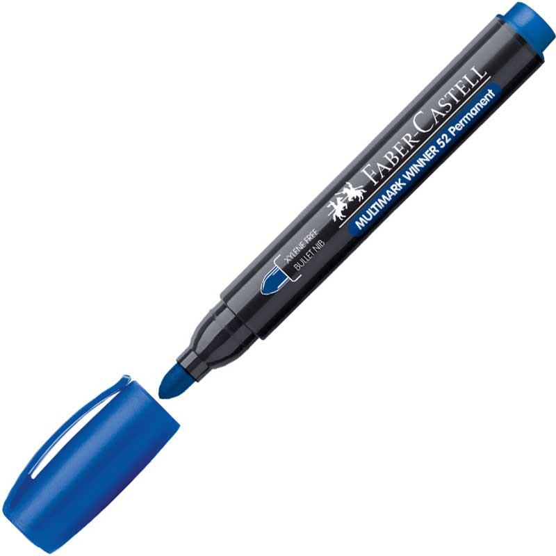 Marker permanentny Multimark Winner Faber-Castell 52 okrągły niebieski 02