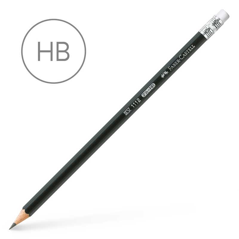 Ołówek Faber-Castell 1112 z gumką HB 01