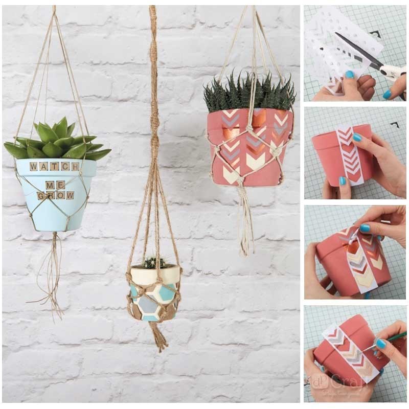 Szablony samoprzylepne Papermania Capsule Geometric Neon 20 x 20 cm mix 03