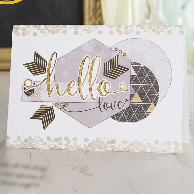 Szablony samoprzylepne Papermania Capsule Geometric Neon 20 x 20 cm mix 02