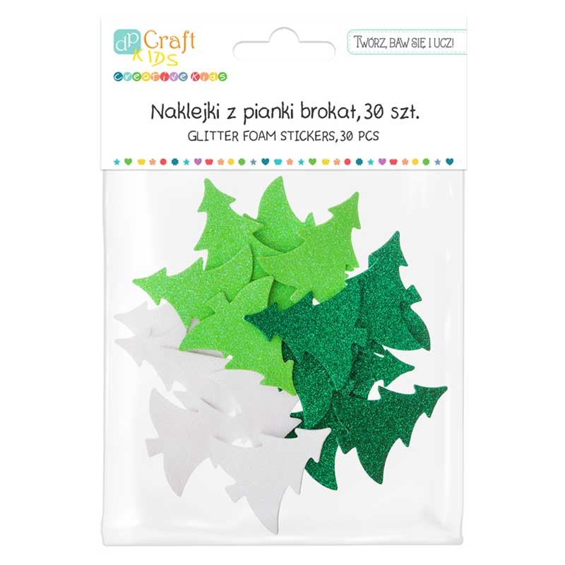 Naklejki-z-pianki-brokat-Choinki-12-szt-DP-Craft-KSPI-418-001