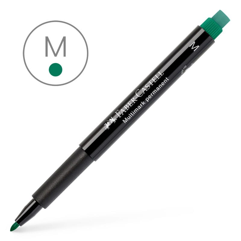 Marker permanentny Multimark Faber-Castell M zielony 01