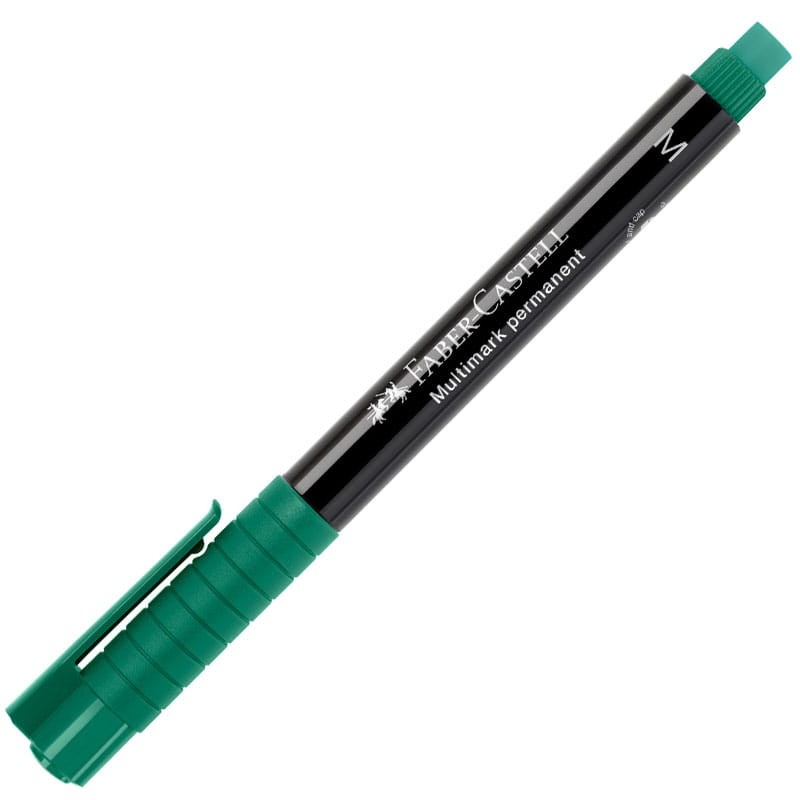 Marker permanentny Multimark Faber-Castell M zielony 02